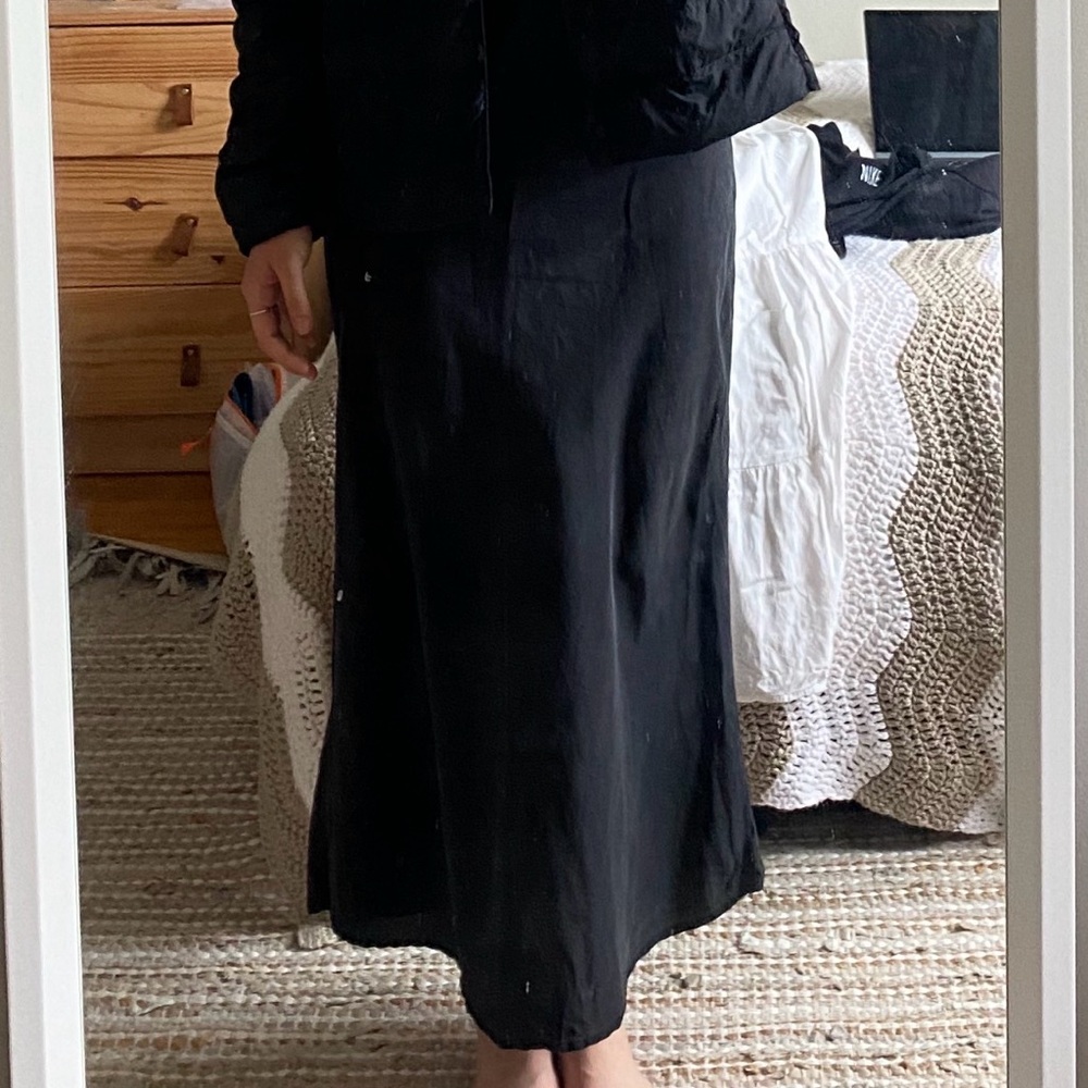 Silk Charcoal Women’s Skirt
